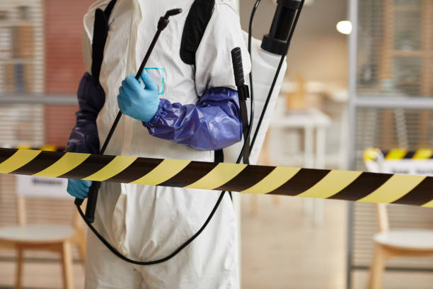 Professional Biohazard Cleanup technician working in Marshfield, WI